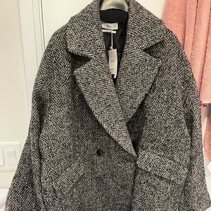 Textured wrap coat